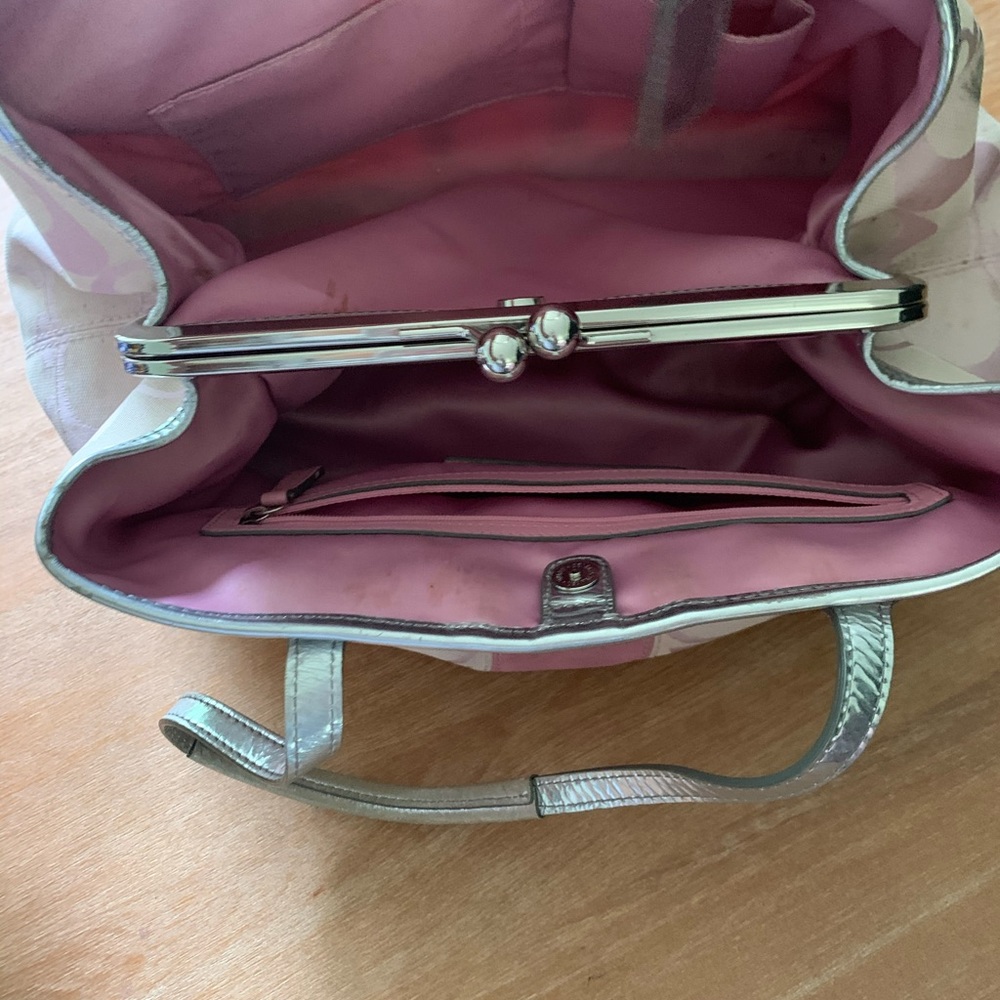 Pink coach purse